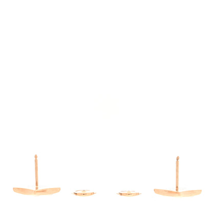 Louis Vuitton 18K Pink Gold Mother of Pearl Color Blossom Star Stud Earrings 3 of 5