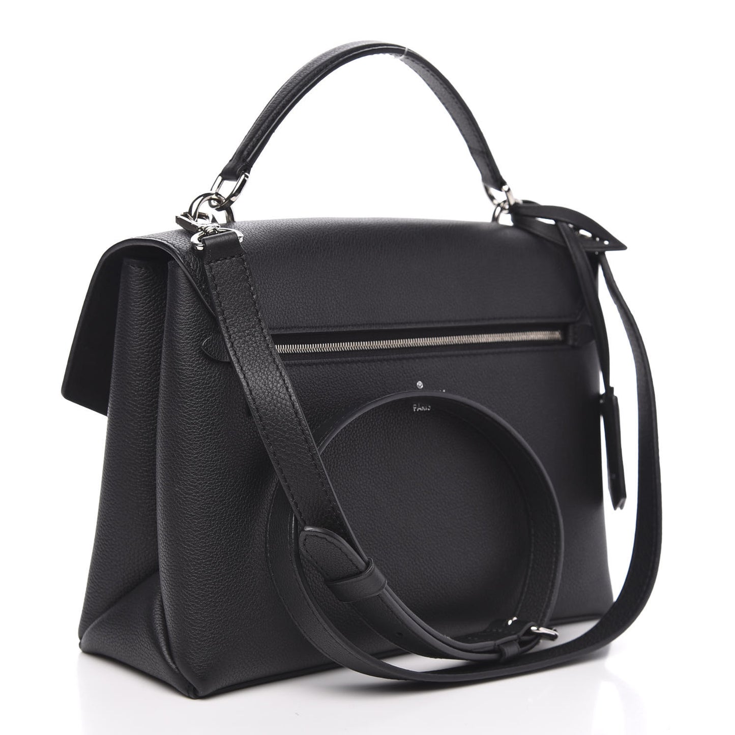 Soft Calfskin My Lockme Top Handle Black