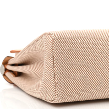 Hermes Vache Hunter Criss Viking Herbag Zip Retourne 31 PM Ecru Beige Naturel 9 of 10