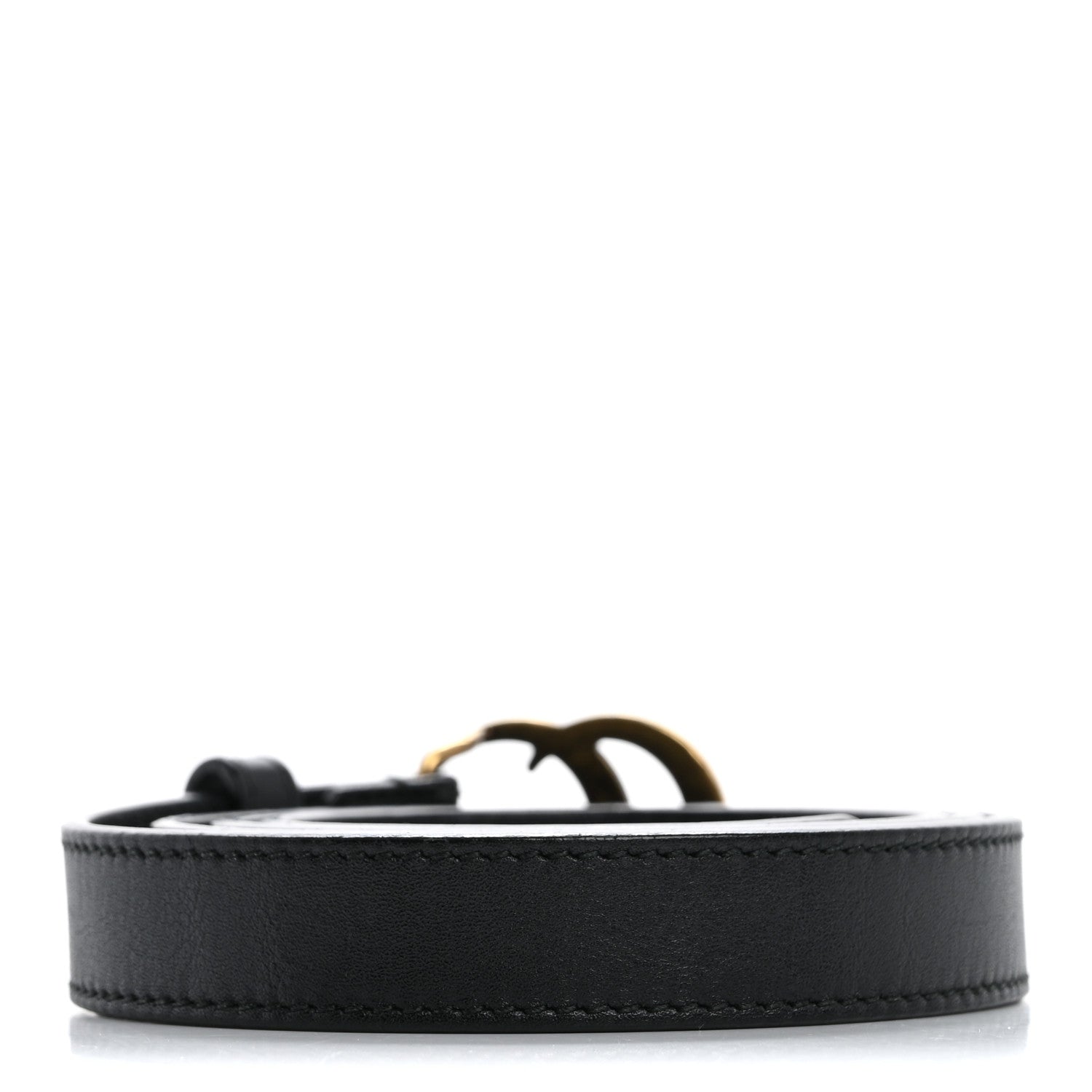 Gucci Calfskin Double G 20mm Belt 85 34 Black 2 of 8