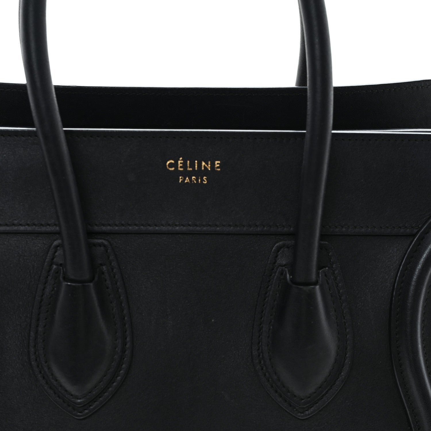 Celine Smooth Calfskin Micro Luggage Black 7 of 11