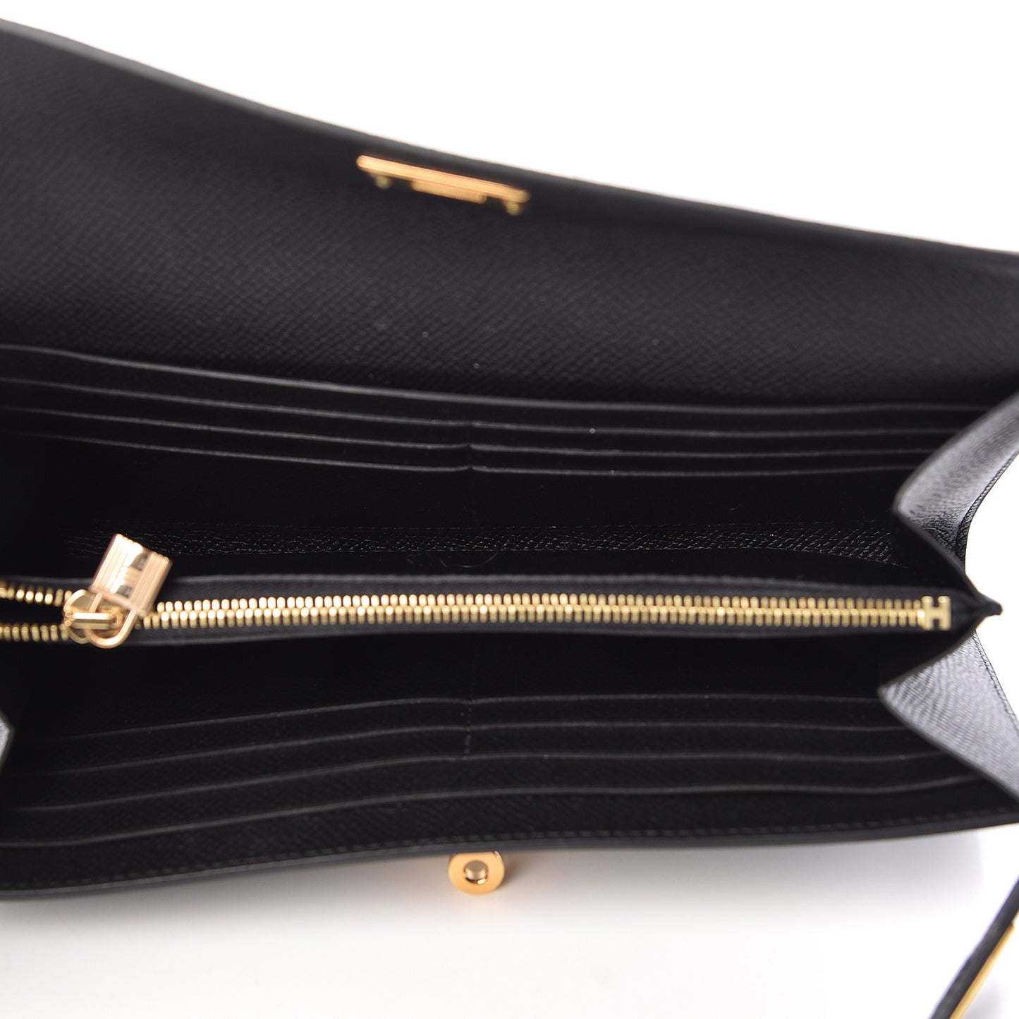 Epsom Kelly Longue Wallet Black