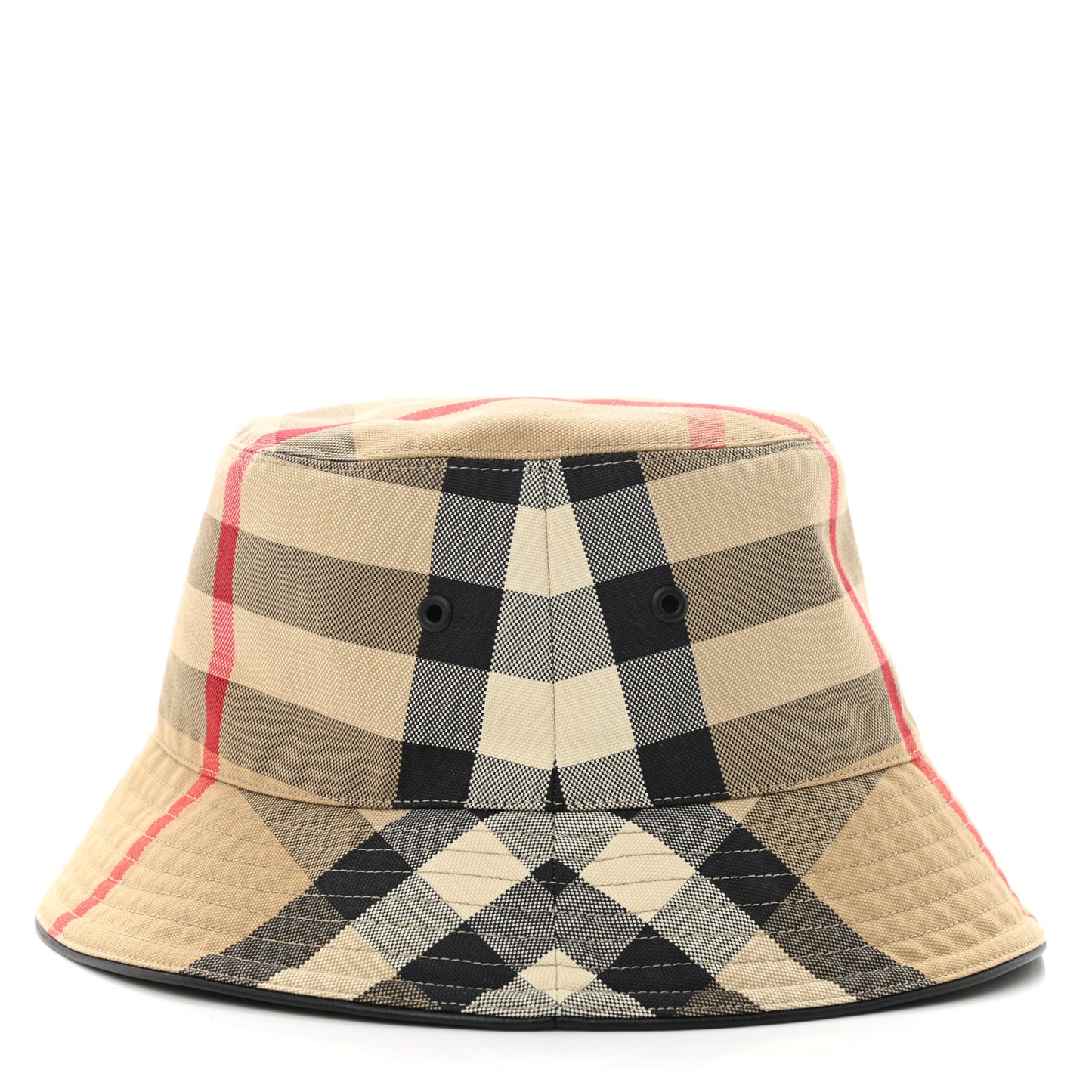 Technical Cotton Giant Check Bucket Hat L