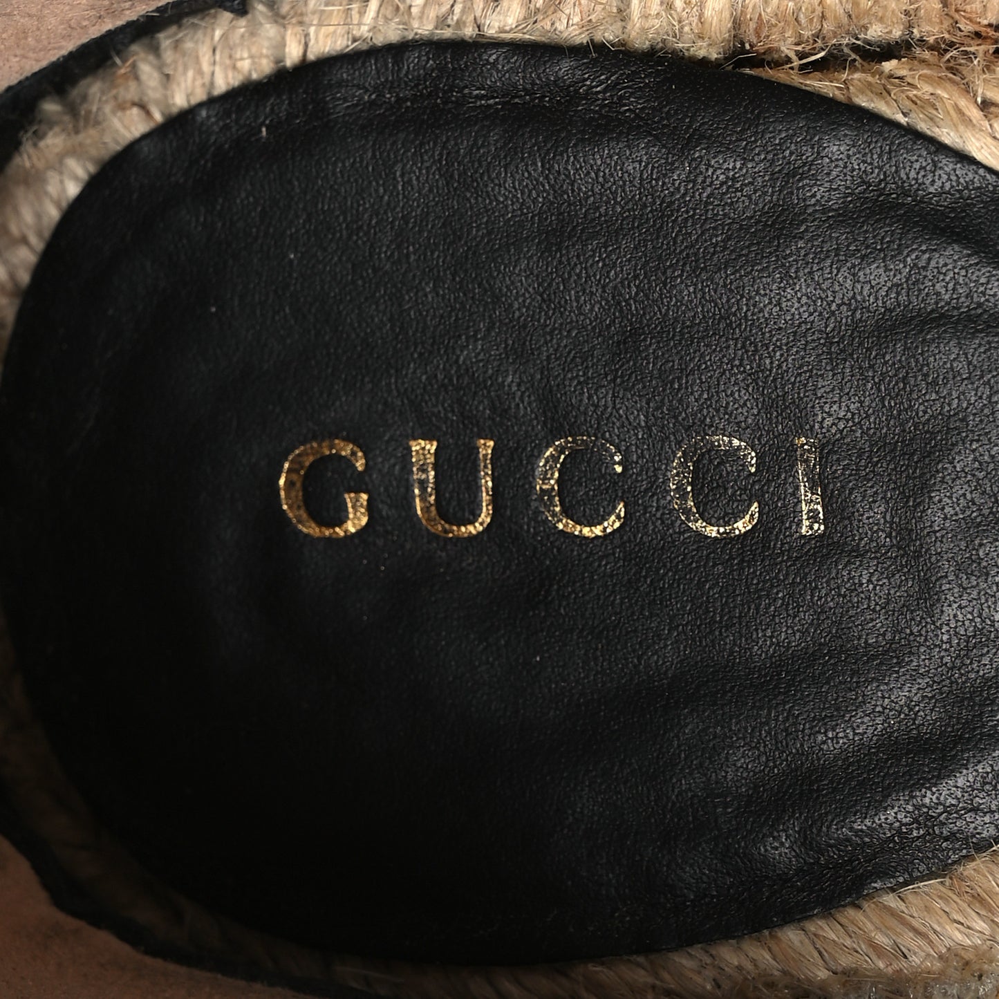 Monogram Matelasse GG Marmont Ankle Wrap Platform 35/120mm Espadrille Wedges 39 Beige Ebony Black Sand Storm