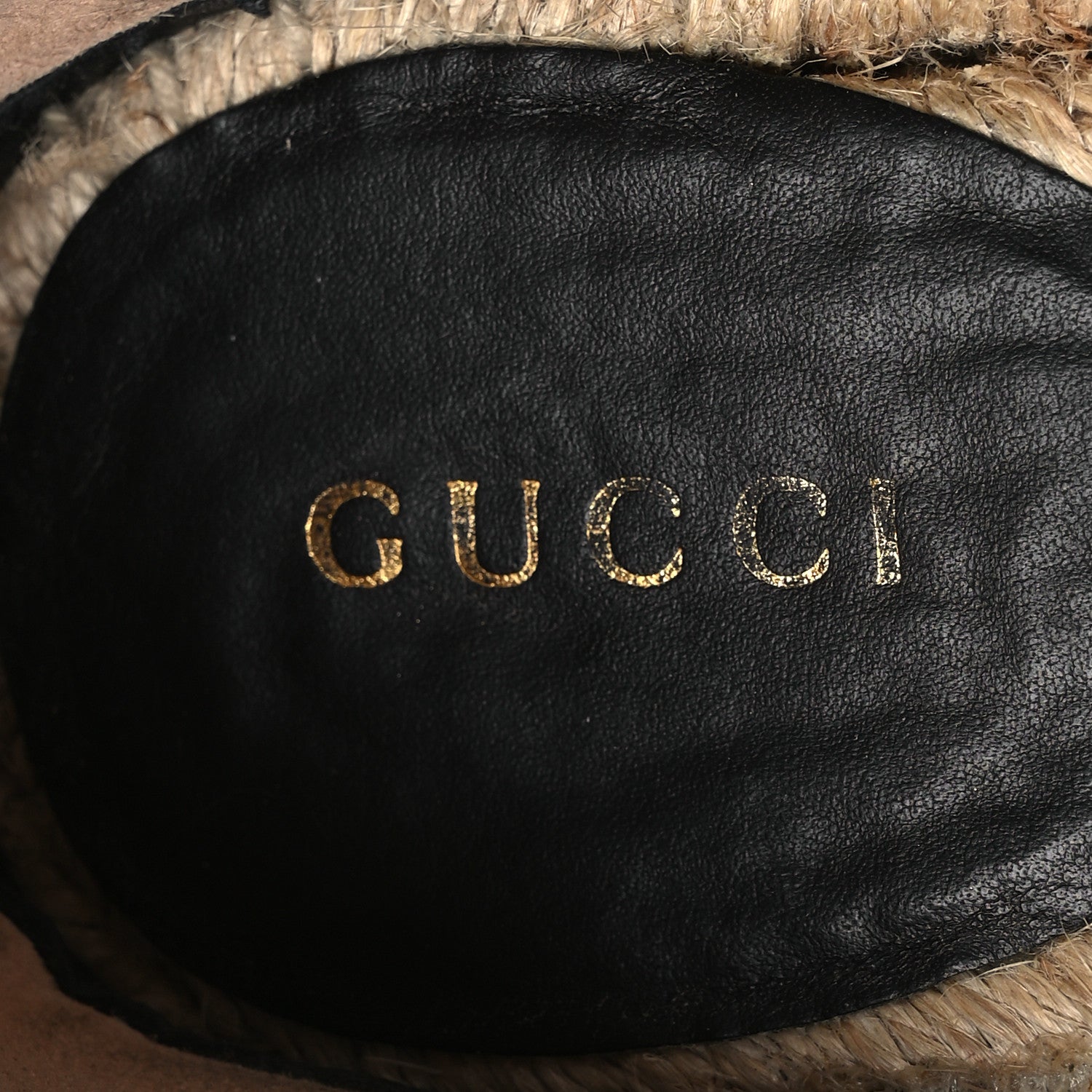 Gucci Monogram Matelasse GG Marmont Ankle Wrap Platform 35/120mm Espadrille Wedges 39 Beige Ebony Black Sand Storm 18 of 26