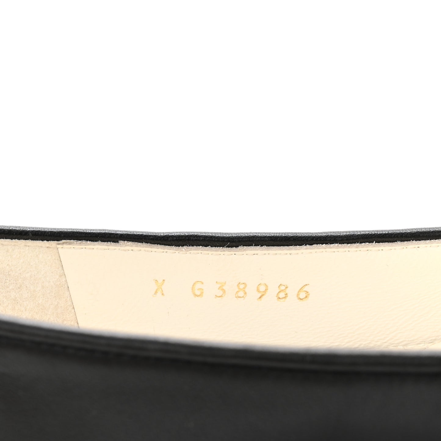Lambskin Patent Calfskin Cap Toe Ankle Chain Ballerina Flats 39 Black