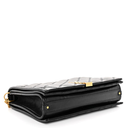 Saint Laurent SAINT LAURENT Lambskin Quilted Small Becky Chain Bag Black 4 of 9