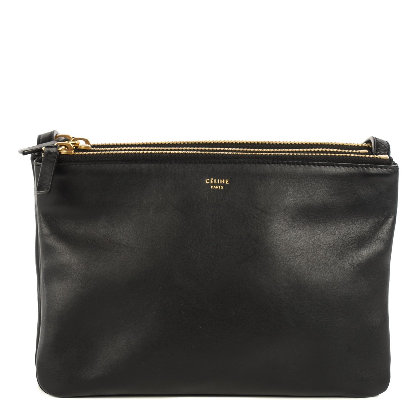 Lambskin Small Trio Crossbody Bag Black