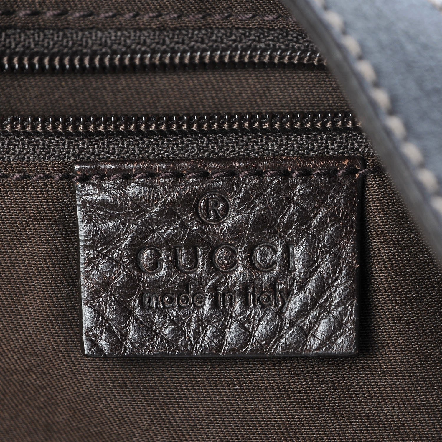 Gucci Monogram Large D Gold Hobo Dark Brown 6 of 11