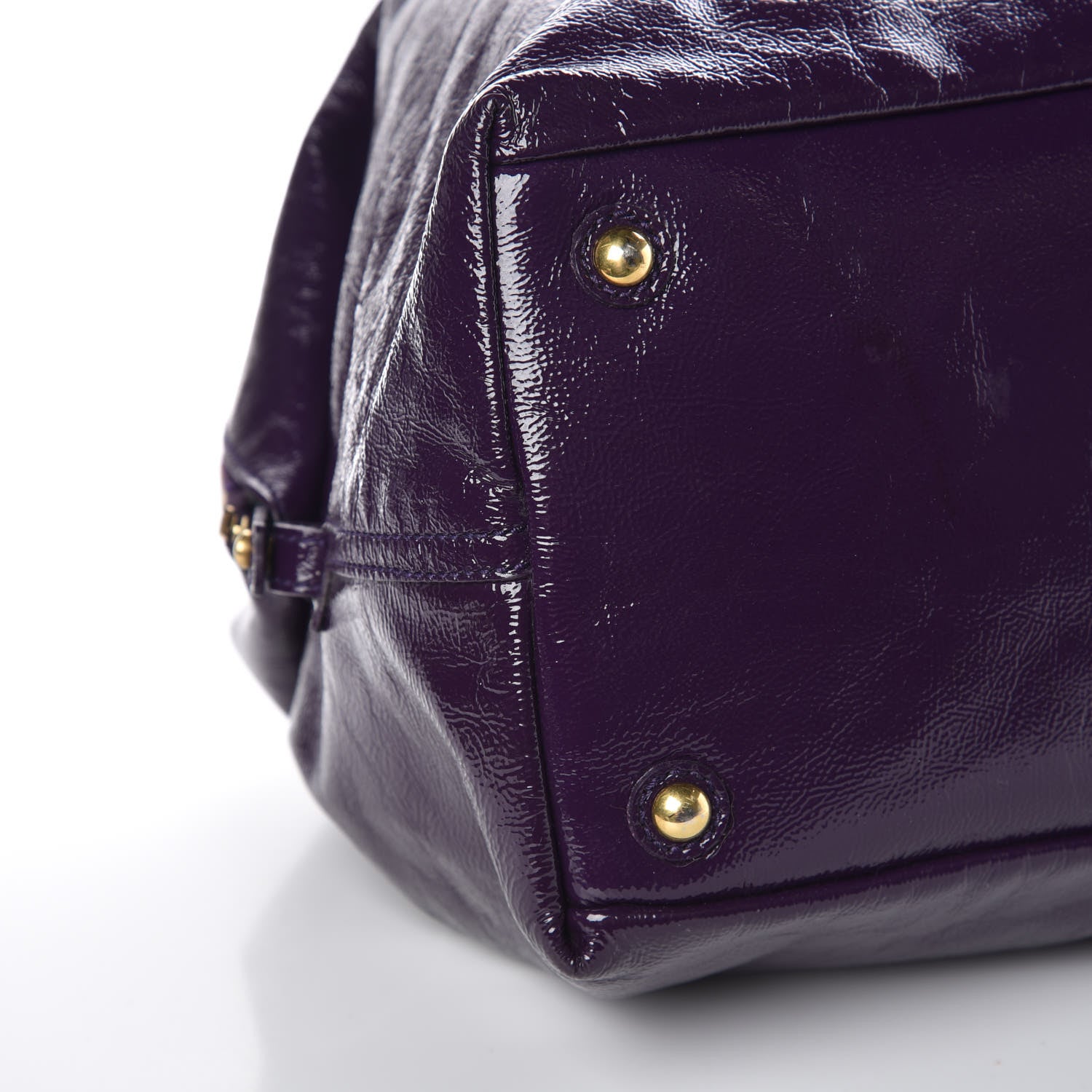 Saint Laurent Textured Patent Medium Easy Sac Purple 8 of 14