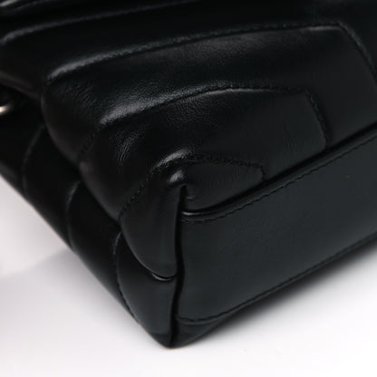 Saint Laurent Calfskin Y Quilted Monogram Toy Loulou Crossbody Bag Black 10 of 13