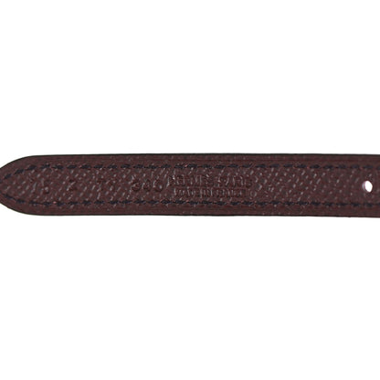 Hermes Epsom Swift 13mm Focus Belt 75 Mauve Sylvestre Rouge Sellier 3 of 6