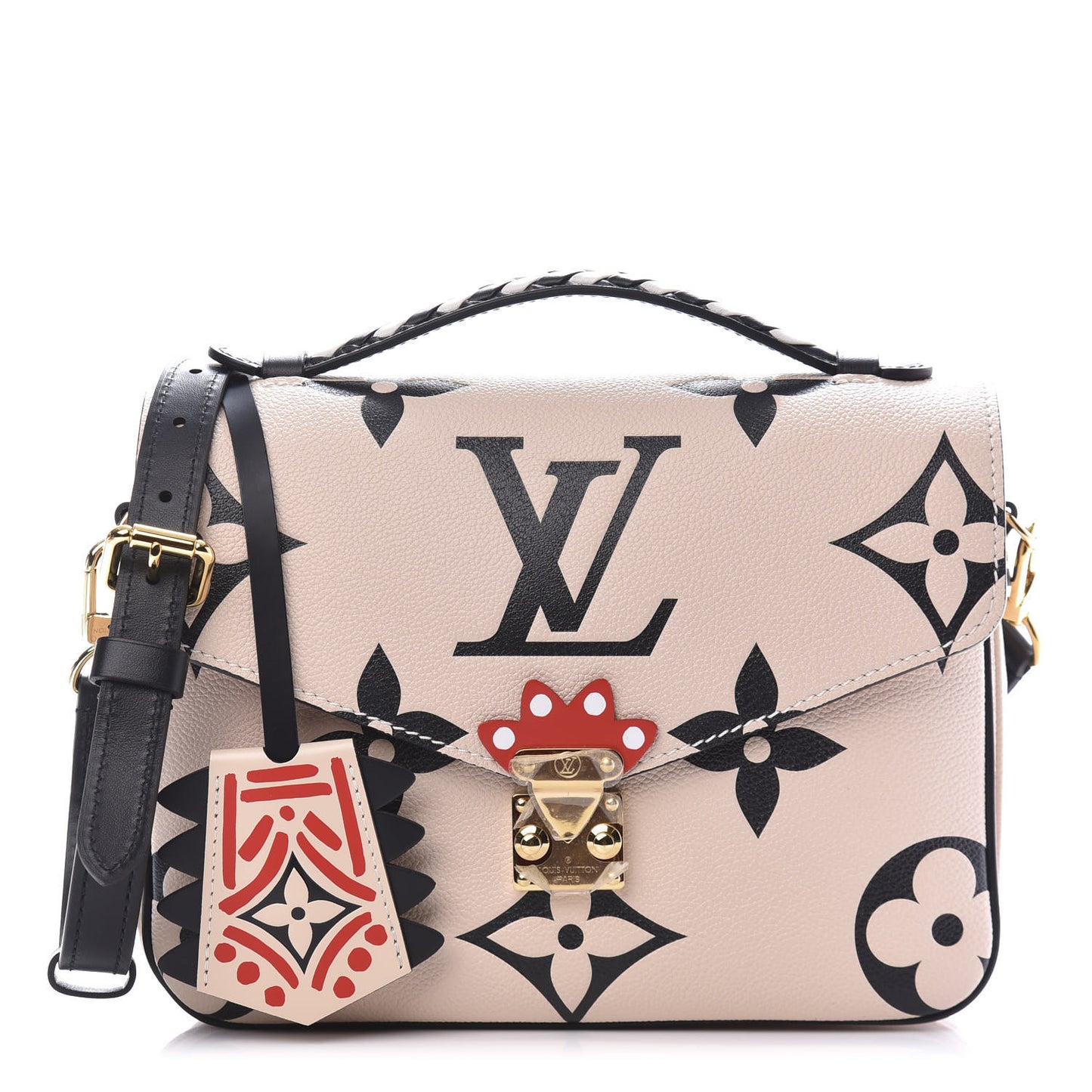 Empreinte Monogram Giant Crafty Pochette Metis Creme Black