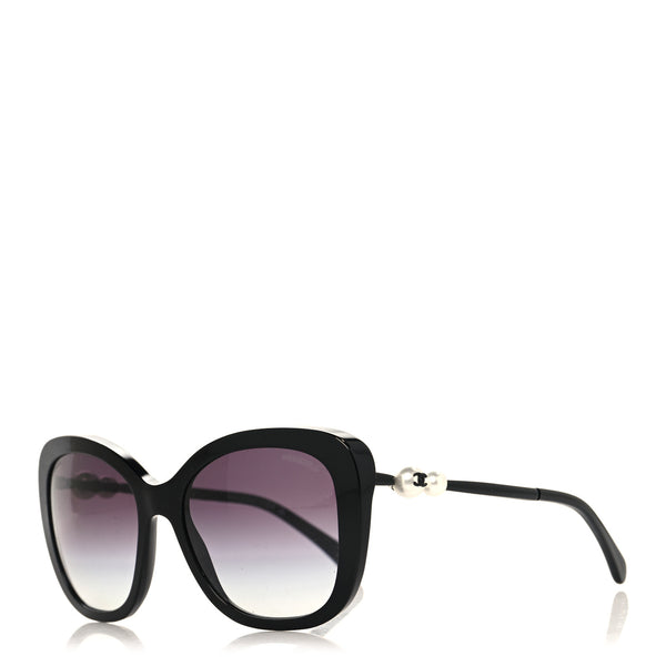 Chanel Acetate Polarized Butterfly Winter Pearl Sunglasses 5339