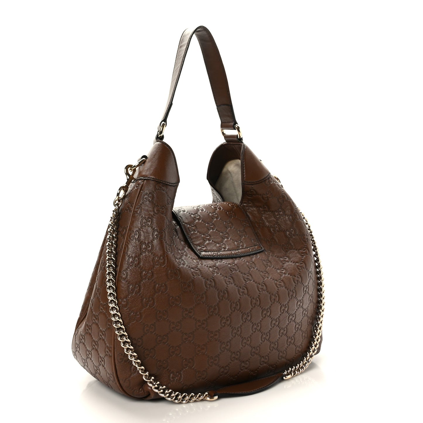 Guccissima Medium Emily Hobo Brown