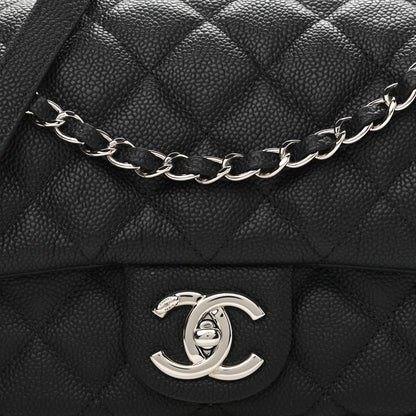 Chanel Caviar Quilted Medium Easy Flap Black 7 of 9