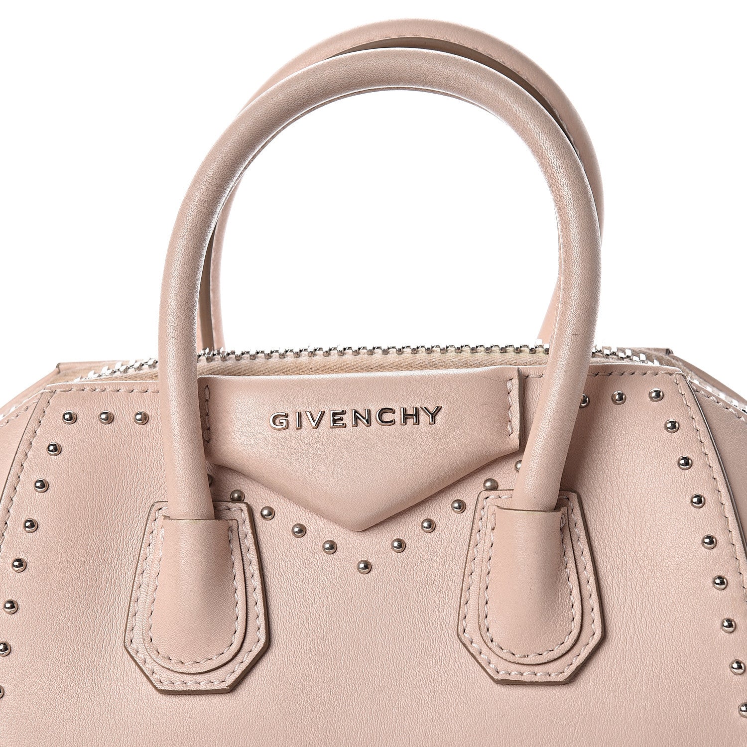 Givenchy Calfskin Mini Studded Antigona Nude Pink 18 of 21