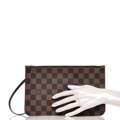 Louis Vuitton Damier Ebene Neverfull MM GM Pochette 2 of 8