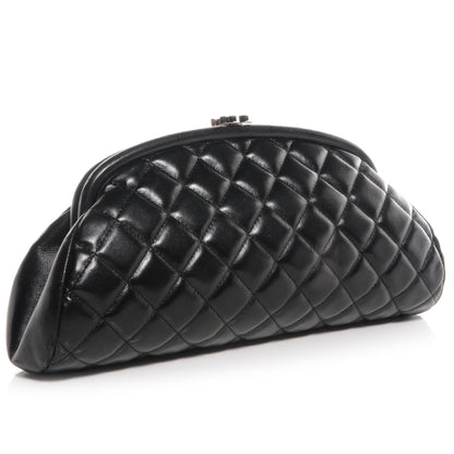 Chanel Lambskin Quilted Timeless Clutch Black 3 of 8