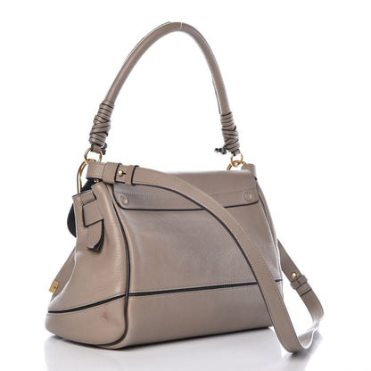 Chloe Suede Calfskin Small Owen Flap Bag Motty Grey 3 of 8