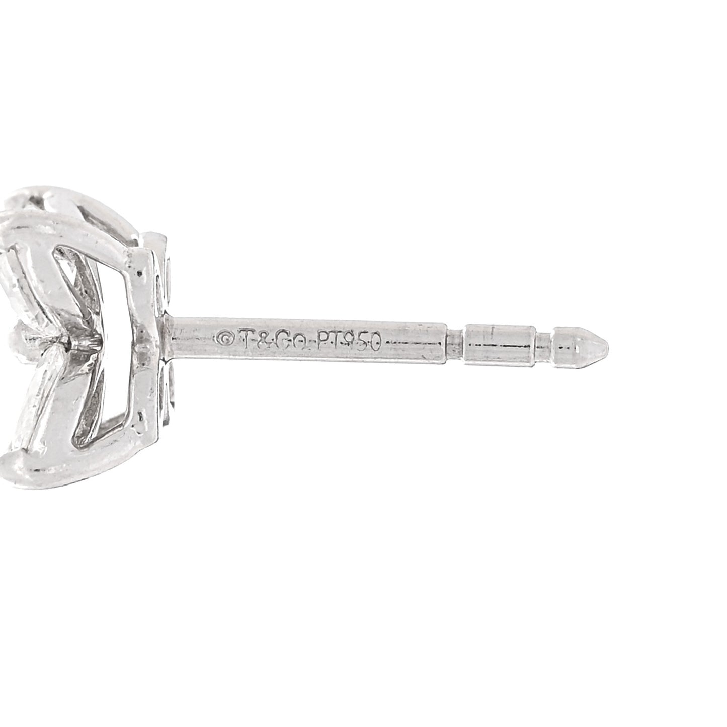 Platinum Diamond .64ct Small Victoria Earrings