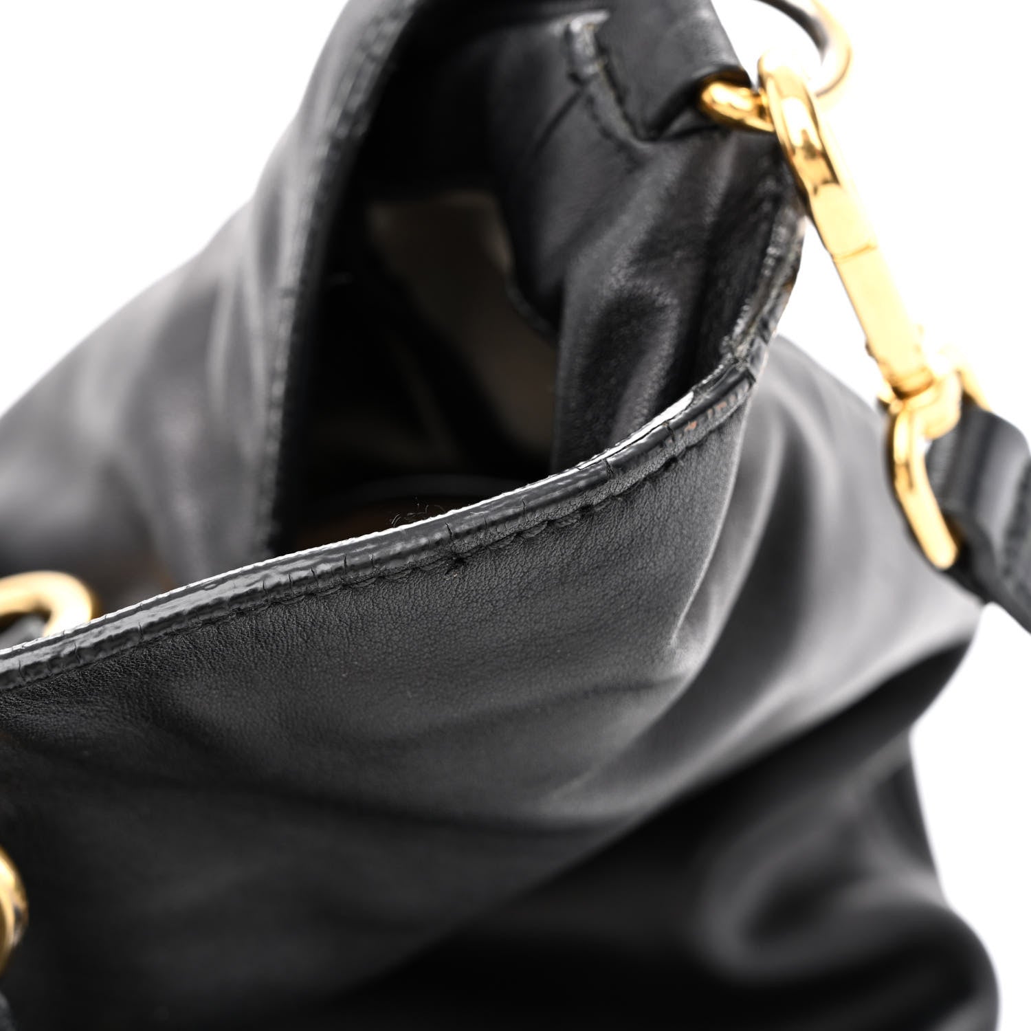 Prada Soft Calfskin Two Way Tote Black 16 of 27