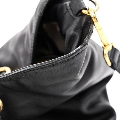 Prada Soft Calfskin Two Way Tote Black 16 of 27