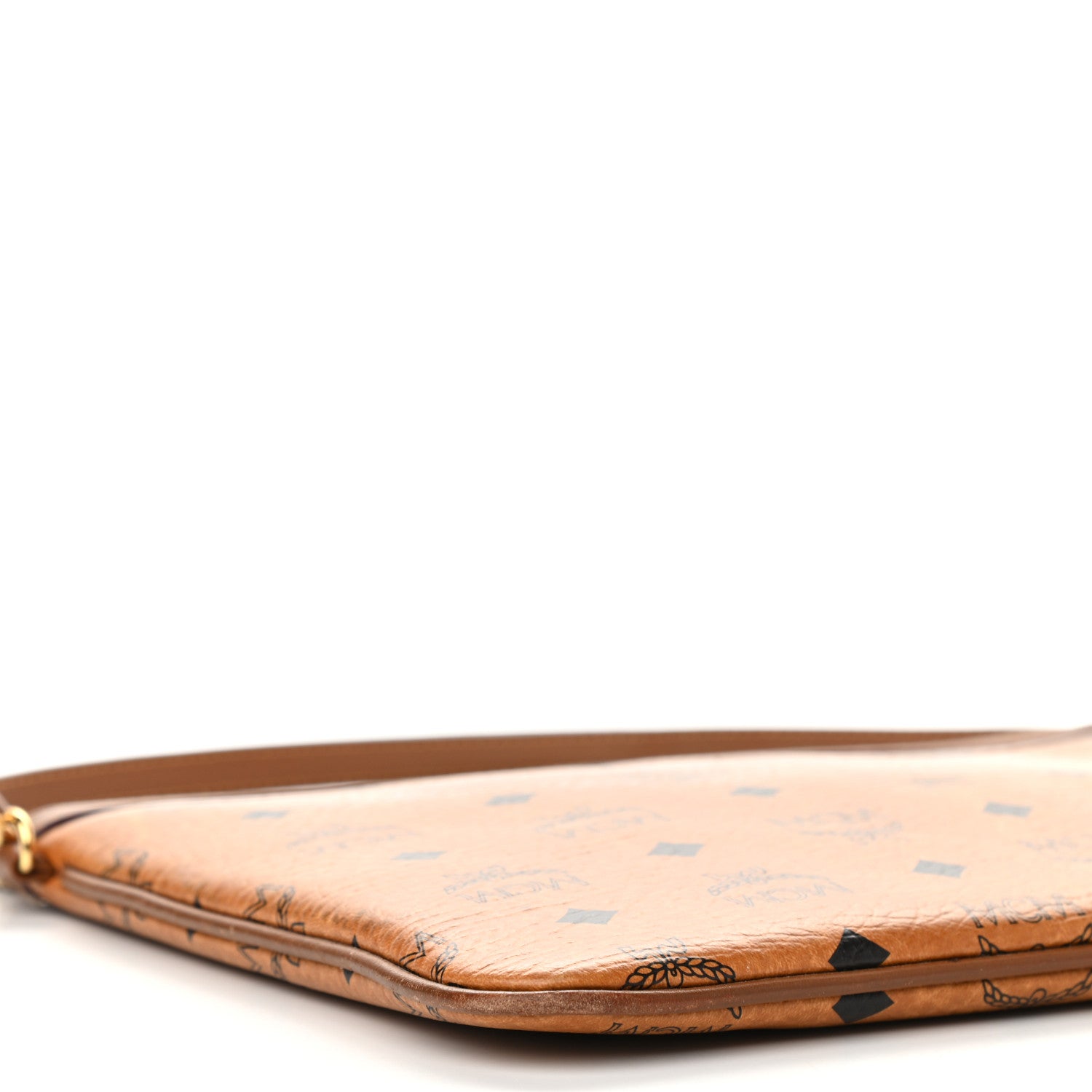 MCM Visetos Medium Pouch Cognac 8 of 9