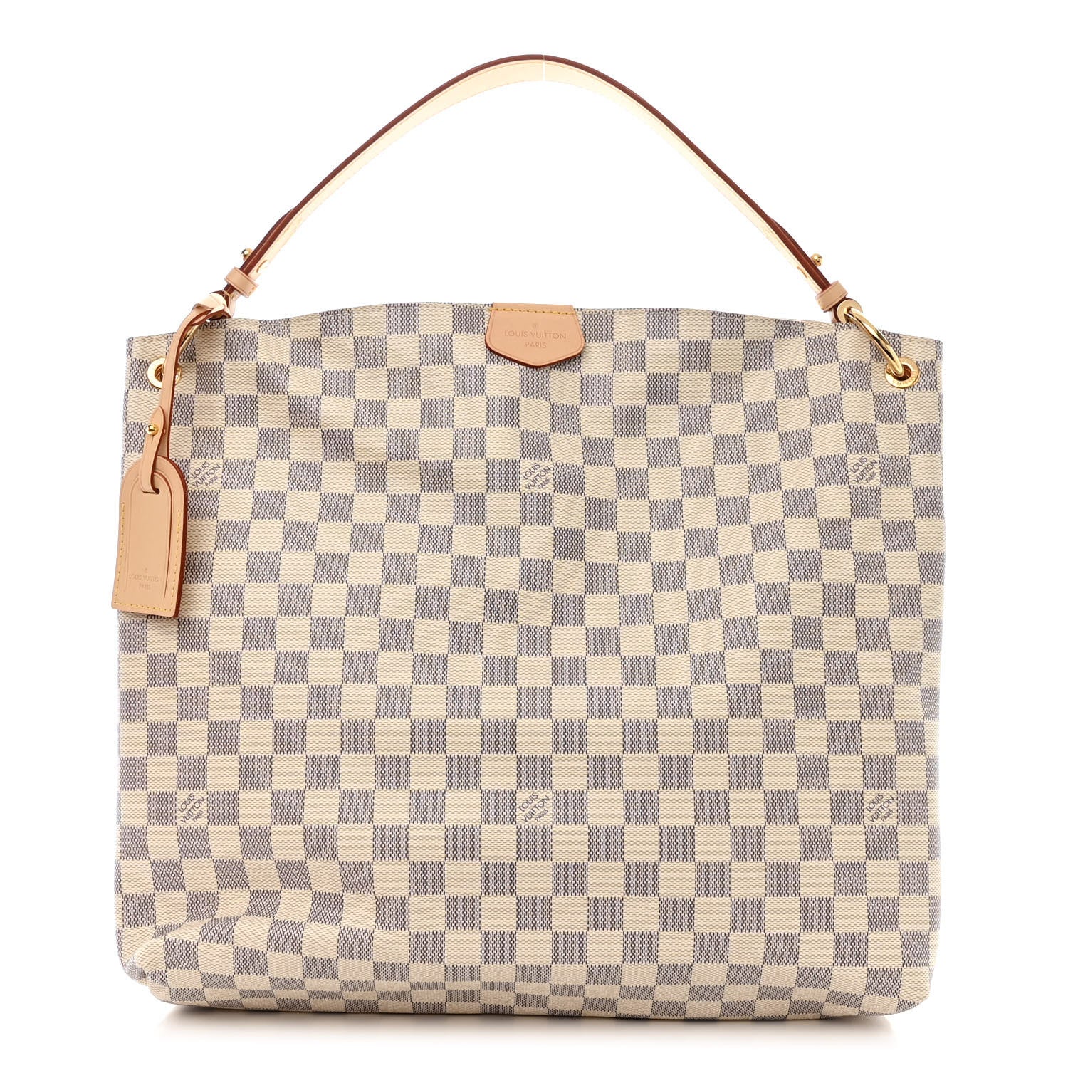 Louis Vuitton Damier Azur Graceful MM Rose Ballerine 1 of 10