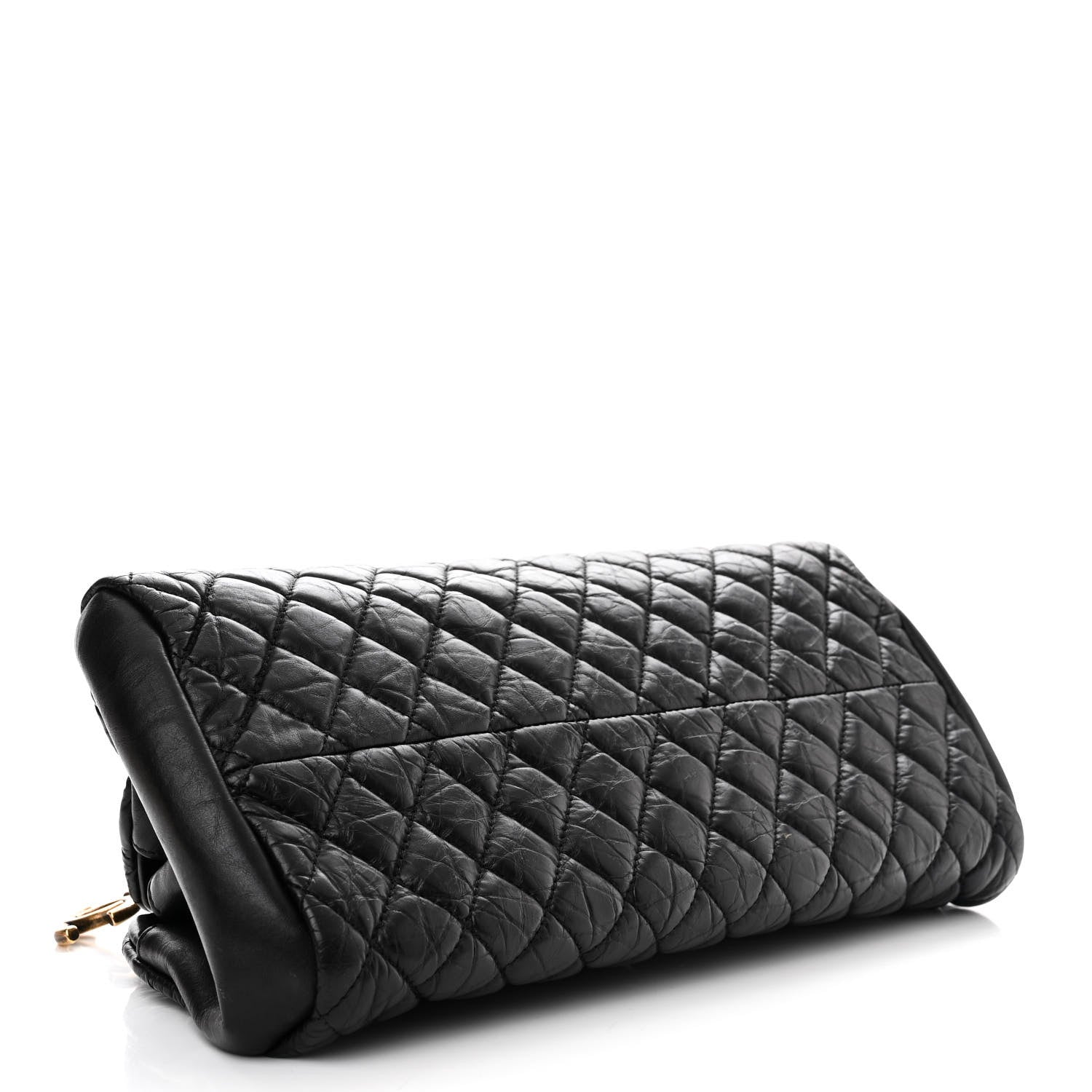 Chanel Aged Calfskin Quilted Medium Just Mademoiselle Black 4 of 12