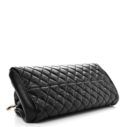 Chanel Aged Calfskin Quilted Medium Just Mademoiselle Black 4 of 12