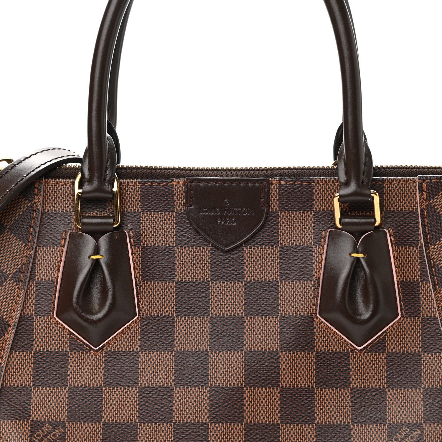 Louis Vuitton Damier Ebene Caissa Tote PM Rose Ballerine 7 of 10