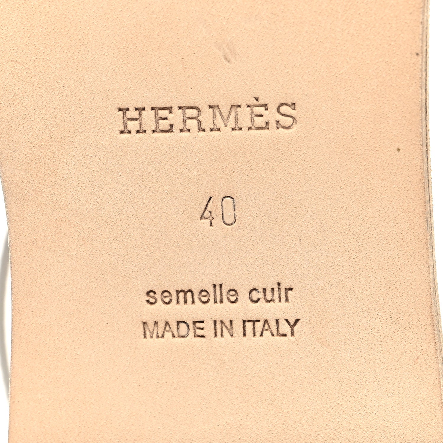 Hermes Calfskin Santorini Sandals 40 White 7 of 10