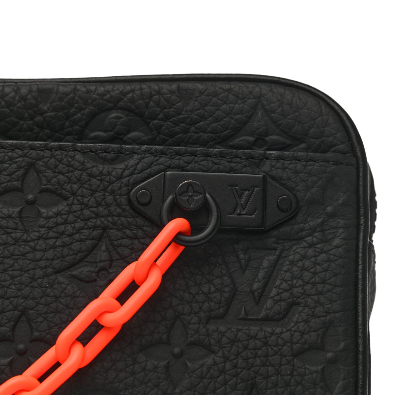 Louis Vuitton Taurillon Monogram Uniformes Solar Ray Soft Pochette Volga Belt Bag Black 8 of 8