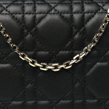 Christian Dior Lambskin Cannage Lady Dior Pouch Black 9 of 13