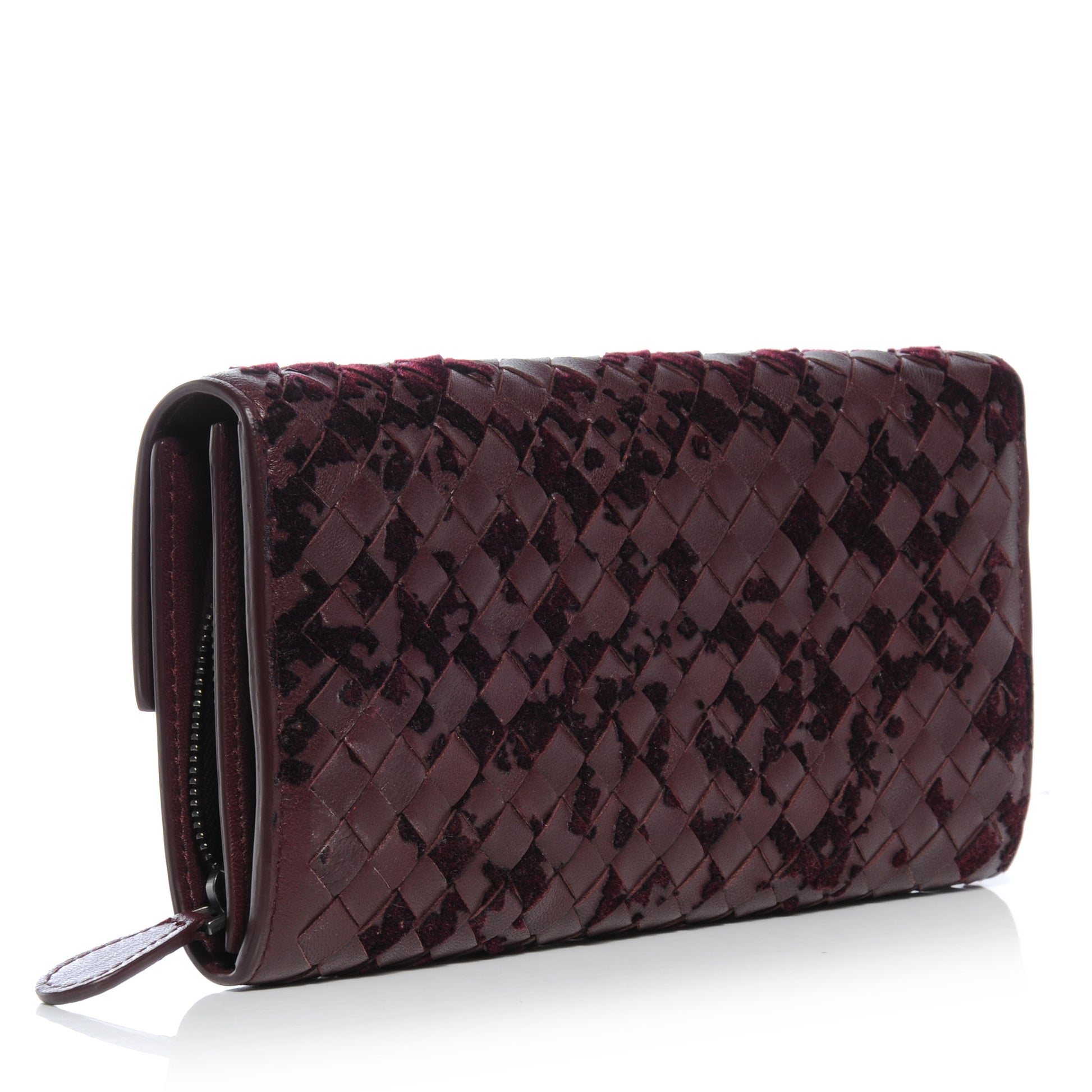 Bottega Veneta Intrecciato Velvet Continental Wallet 3 of 8