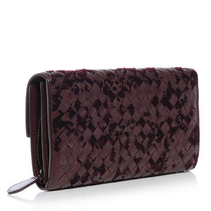 Bottega Veneta Intrecciato Velvet Continental Wallet 3 of 8