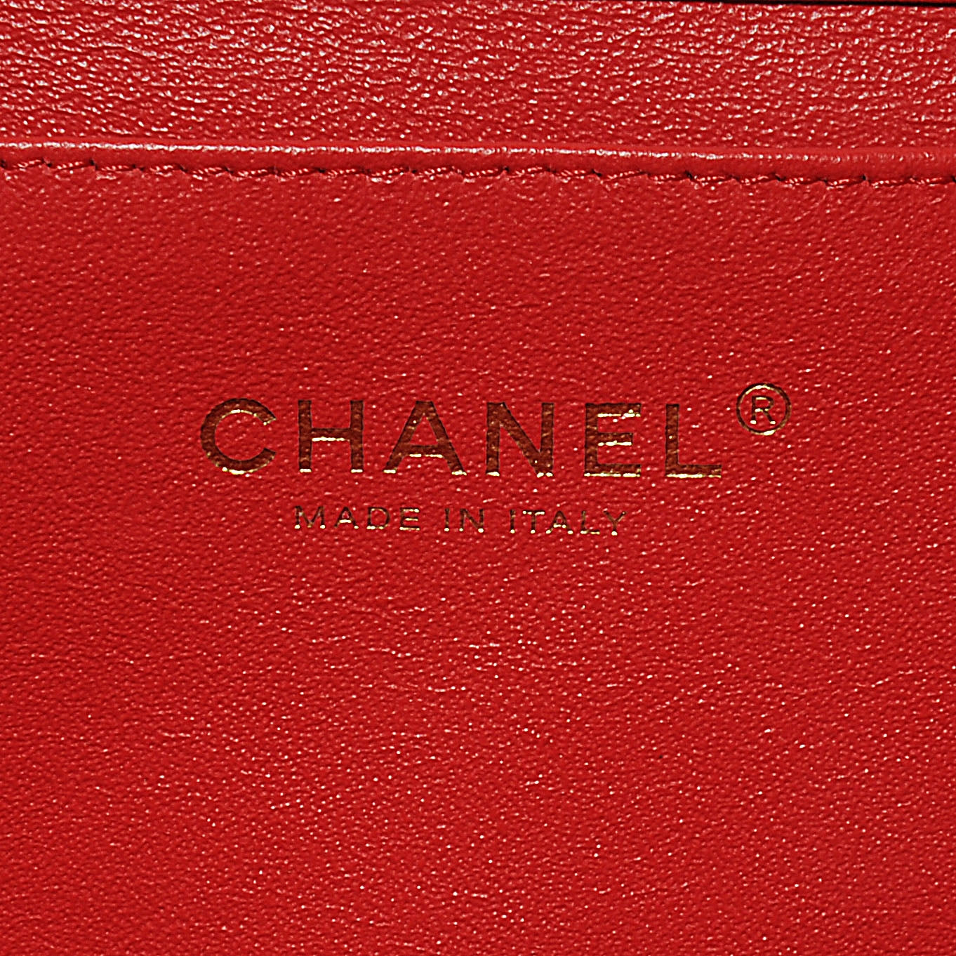 Chanel Lambskin Quilted Clutch Flap Red 3 of 9