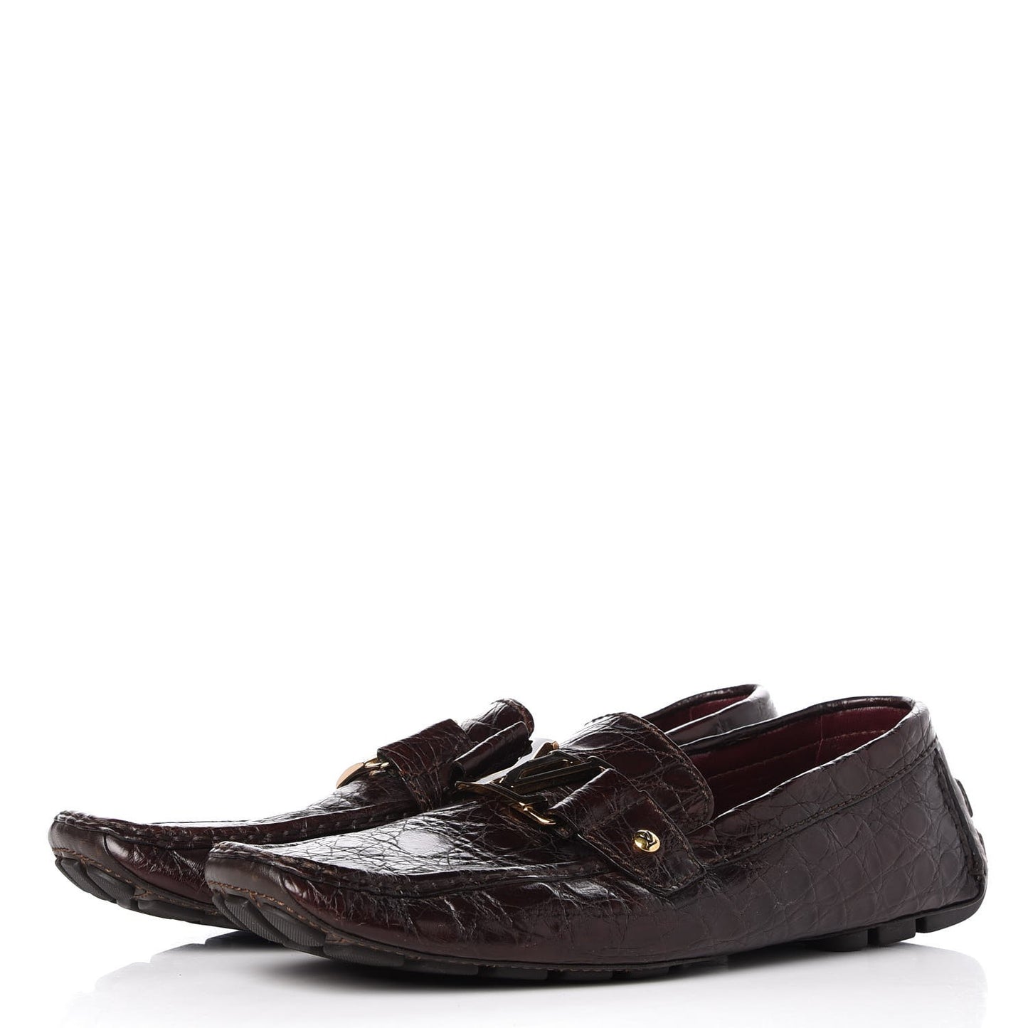 Mens Crocodile Monte Carlo Loafers 10 Cacao