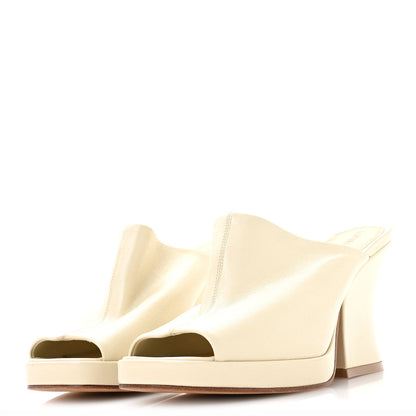Bottega Veneta Nappa Stack Mule Sandals 37 Sea Salt 4 of 8