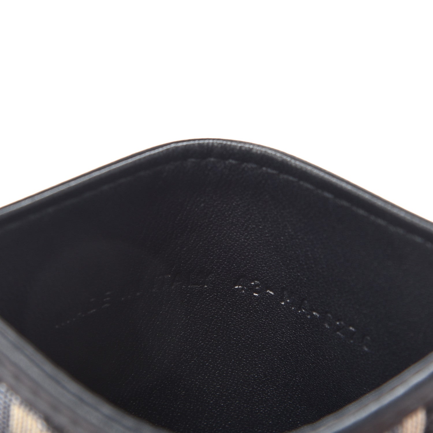 Christian Dior Oblique Calfskin Card Holder Black 5 of 6