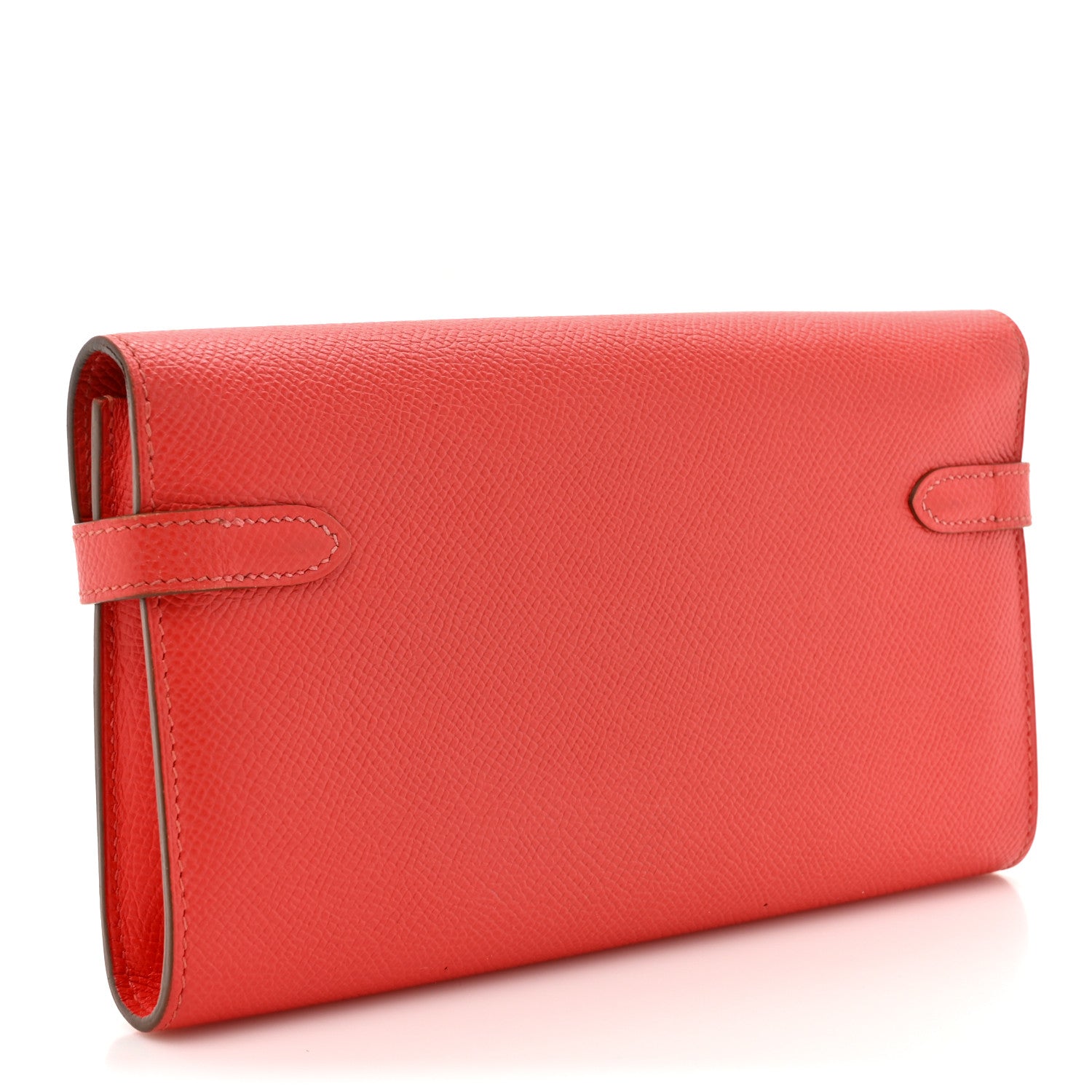 Hermes Epsom Kelly Longue Wallet Rose Jaipur 3 of 12