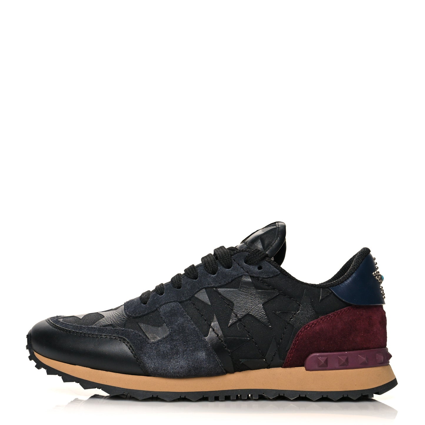 Fabric Suede Camustars Mens Rockrunner Sneakers 40 Black