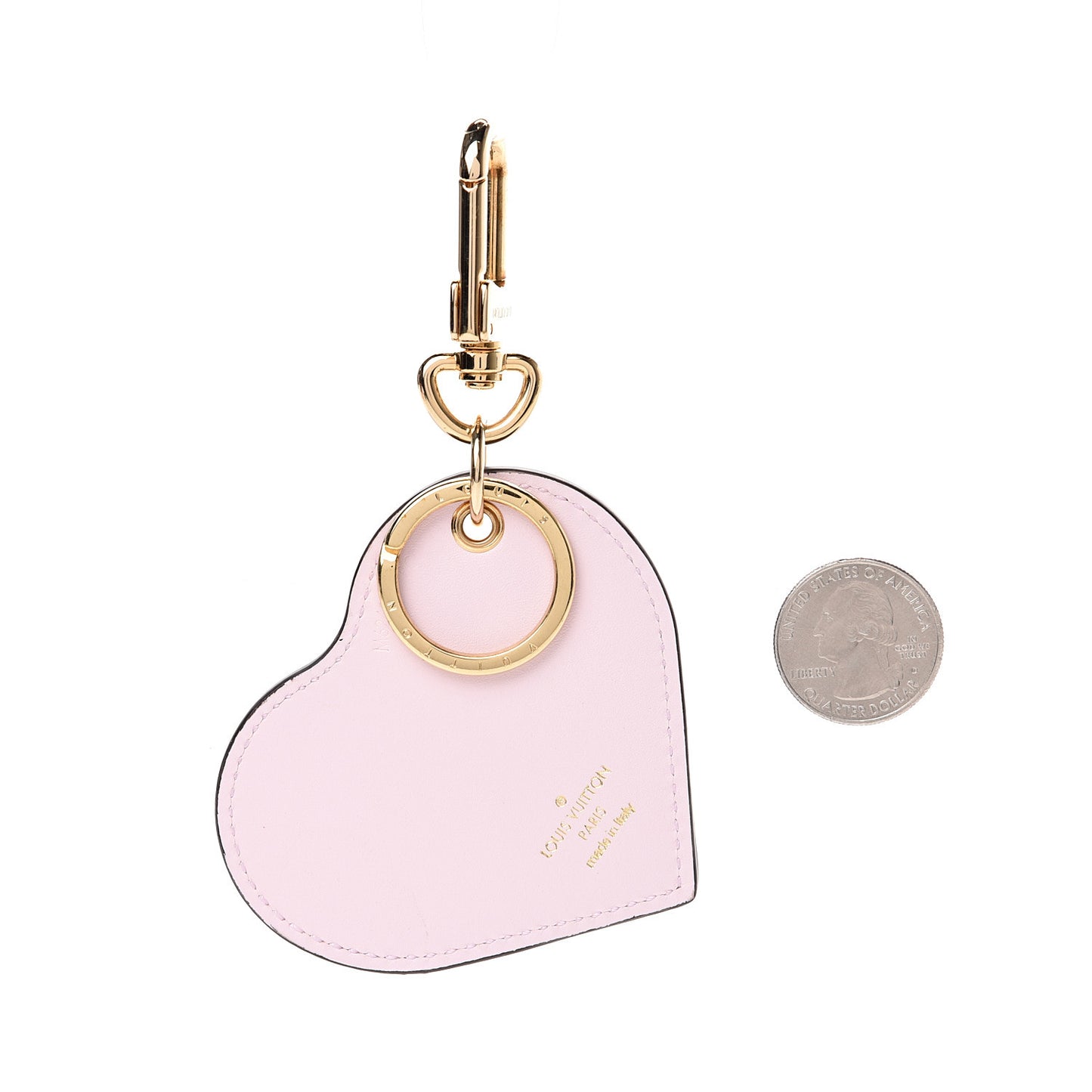 Vernis Degrade Heart Bag Charm Pink