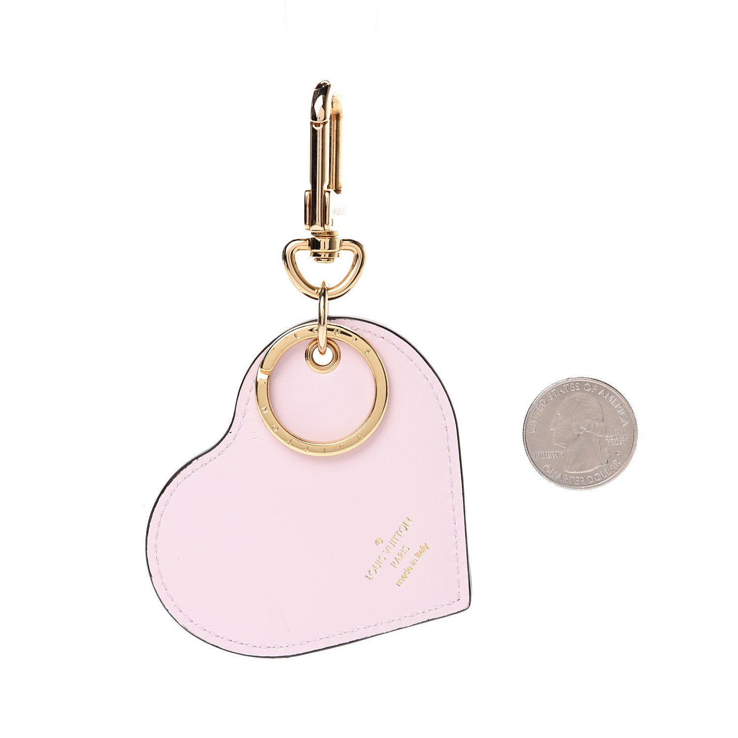 Louis Vuitton Vernis Degrade Heart Bag Charm Pink 2 of 5