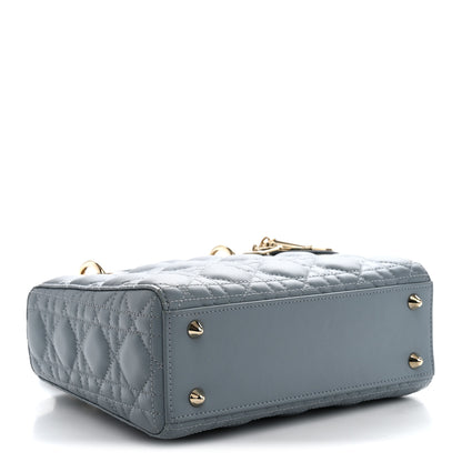 Christian Dior Lambskin Cannage Small My ABCDior Lady Dior Cloud Blue 3 of 8