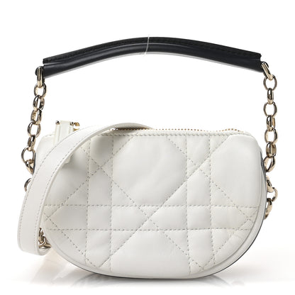 Christian Dior Lambskin Cannage Micro Dior Vibe Hobo Bag White 1 of 11