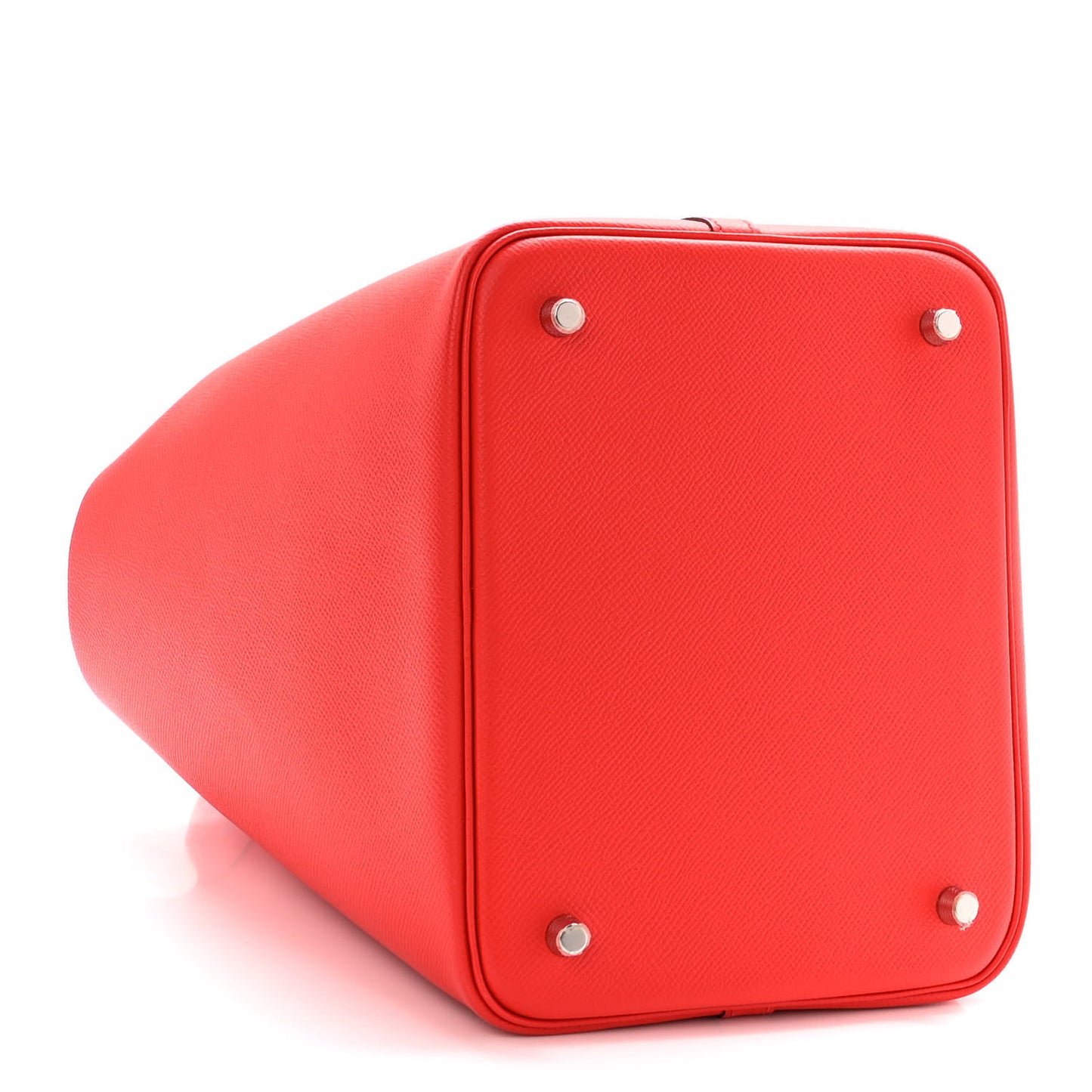 Epsom Tressage De Cuir Picotin Lock 22 MM Rouge Coeur Bleu du Nord Rouge H