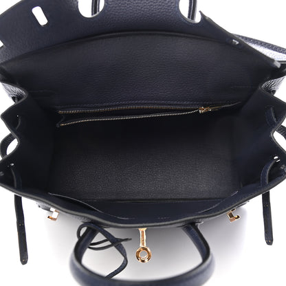 Hermes Togo Birkin 25 Bleu Nuit 4 of 9