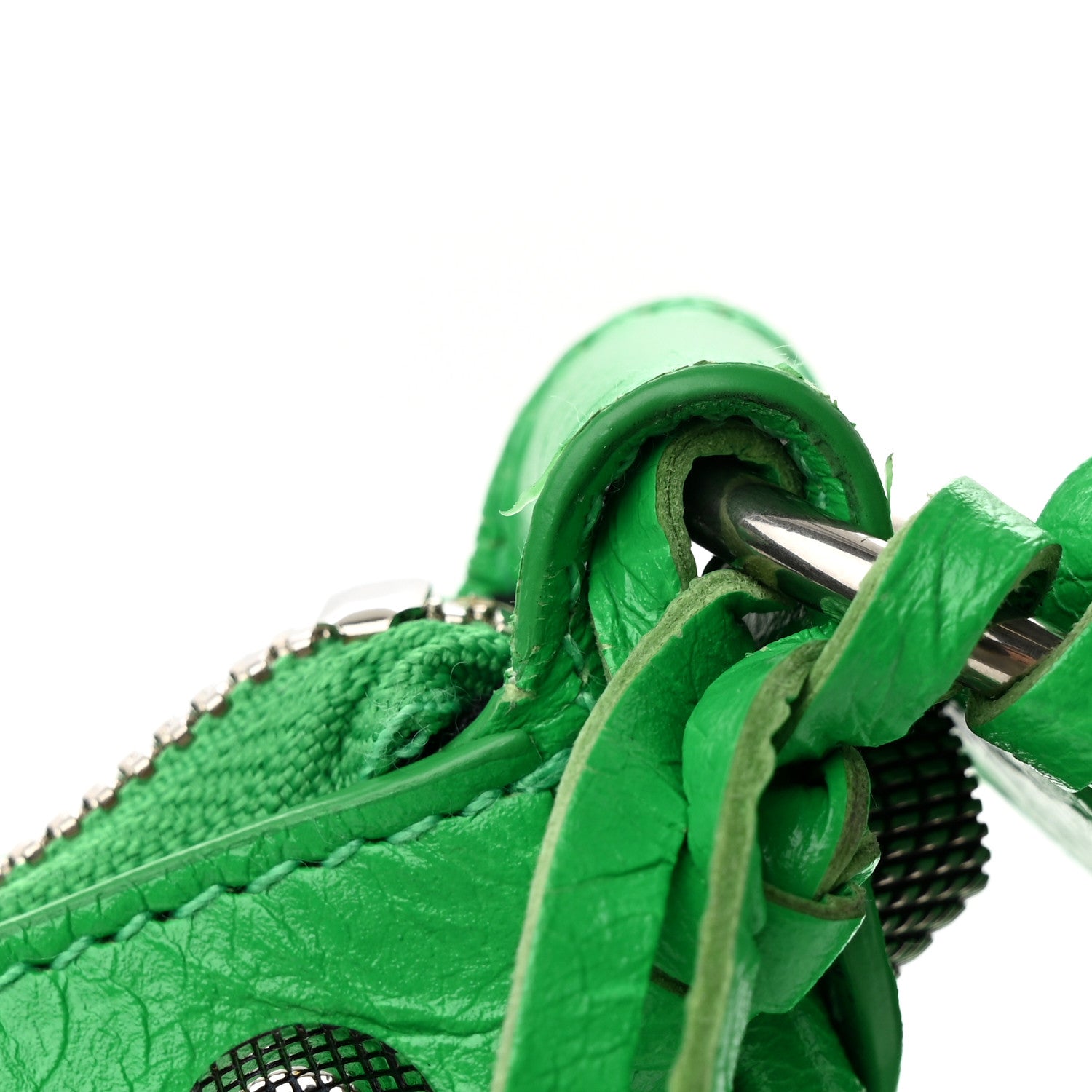 Balenciaga Agneau Arena Le Cagole Shoulder Bag XS Vivid Green 12 of 13